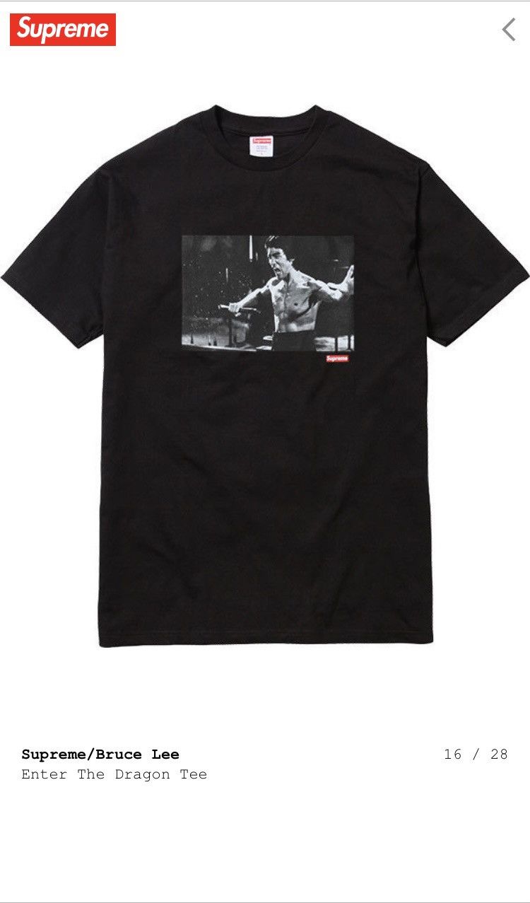 Supreme Used FW13 Supreme/Bruce Lee Enter The Dragon Tee Black L Size US L / EU 52-54 / 3 - 9 Thumbnail