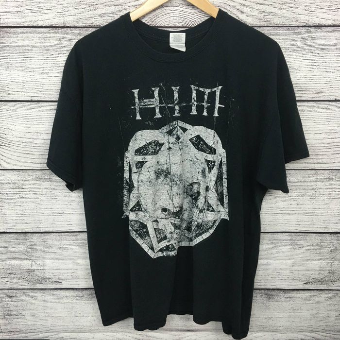 Gildan 2000s HIM Bam Margera rock Band T-shirt | Grailed