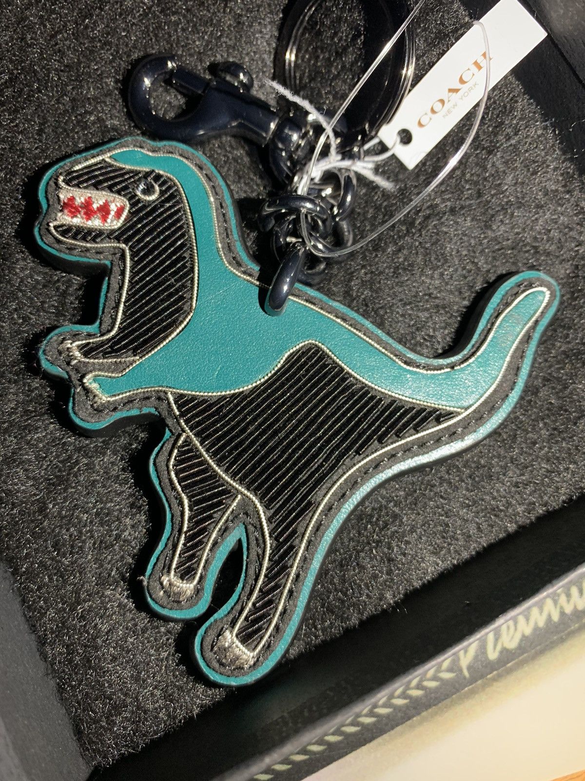 Coach × Other *RARE* Brand New Coach T-Rex Dinosaur Leather Charm/Keychain Size ONE SIZE - 1 Thumbnail
