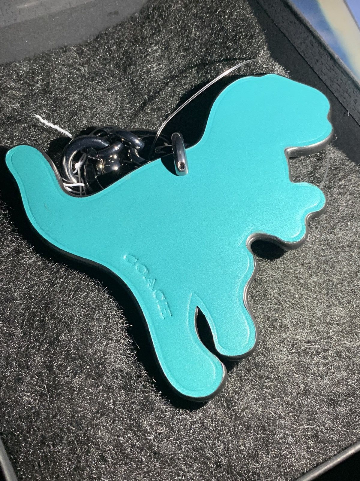 Coach × Other *RARE* Brand New Coach T-Rex Dinosaur Leather Charm/Keychain Size ONE SIZE - 3 Thumbnail