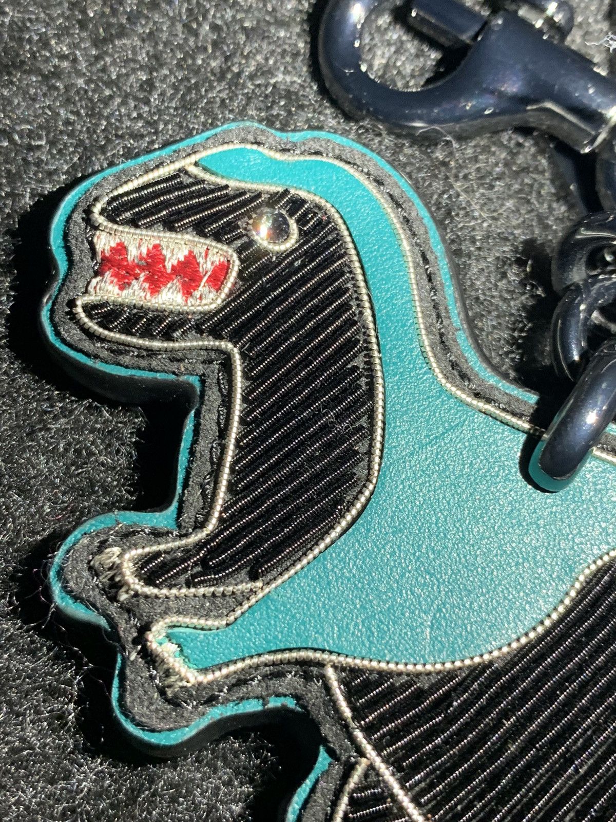 Coach × Other *RARE* Brand New Coach T-Rex Dinosaur Leather Charm/Keychain Size ONE SIZE - 2 Thumbnail