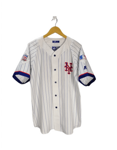 Vintage 80s New York Mets Starter Pinstripe Baseball Jersey