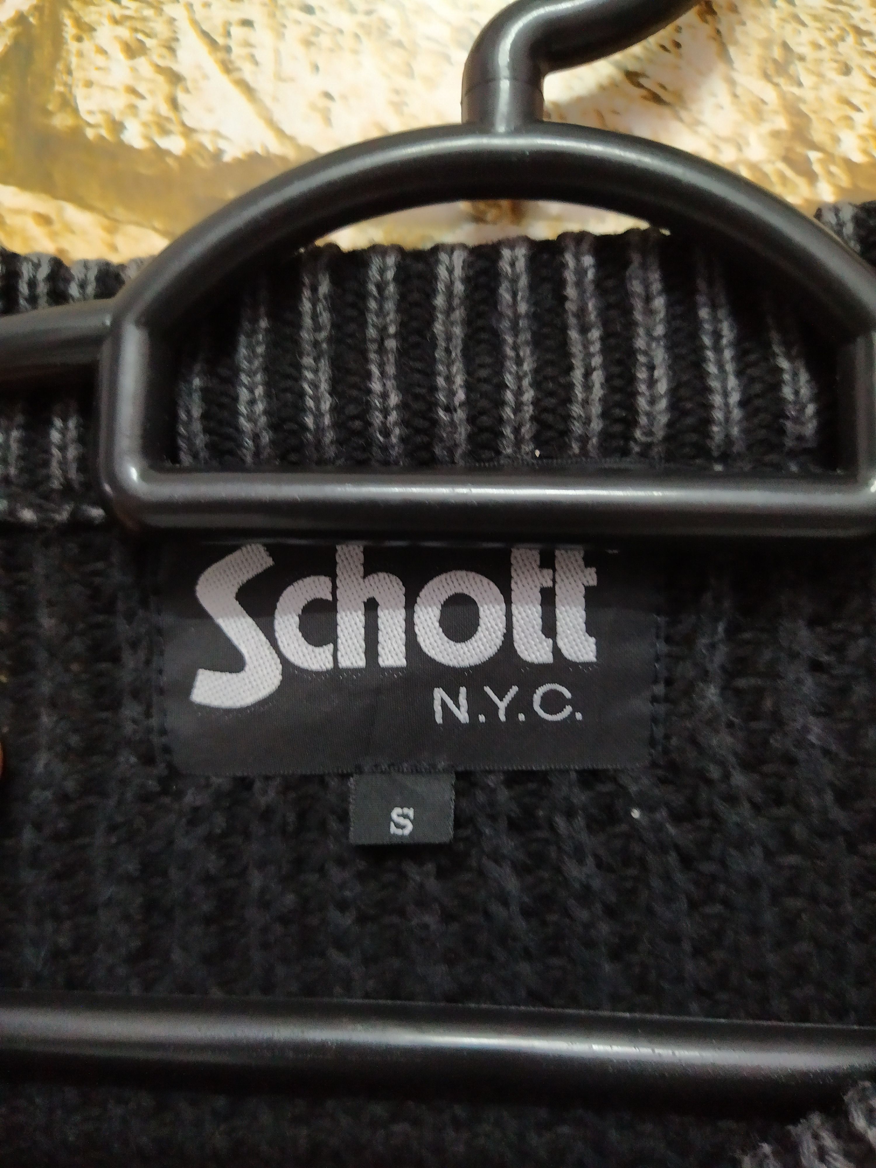Schott SCHOTT NYC CABLE KNITWEAR (B854) Size US S / EU 44-46 / 1 - 4 Thumbnail