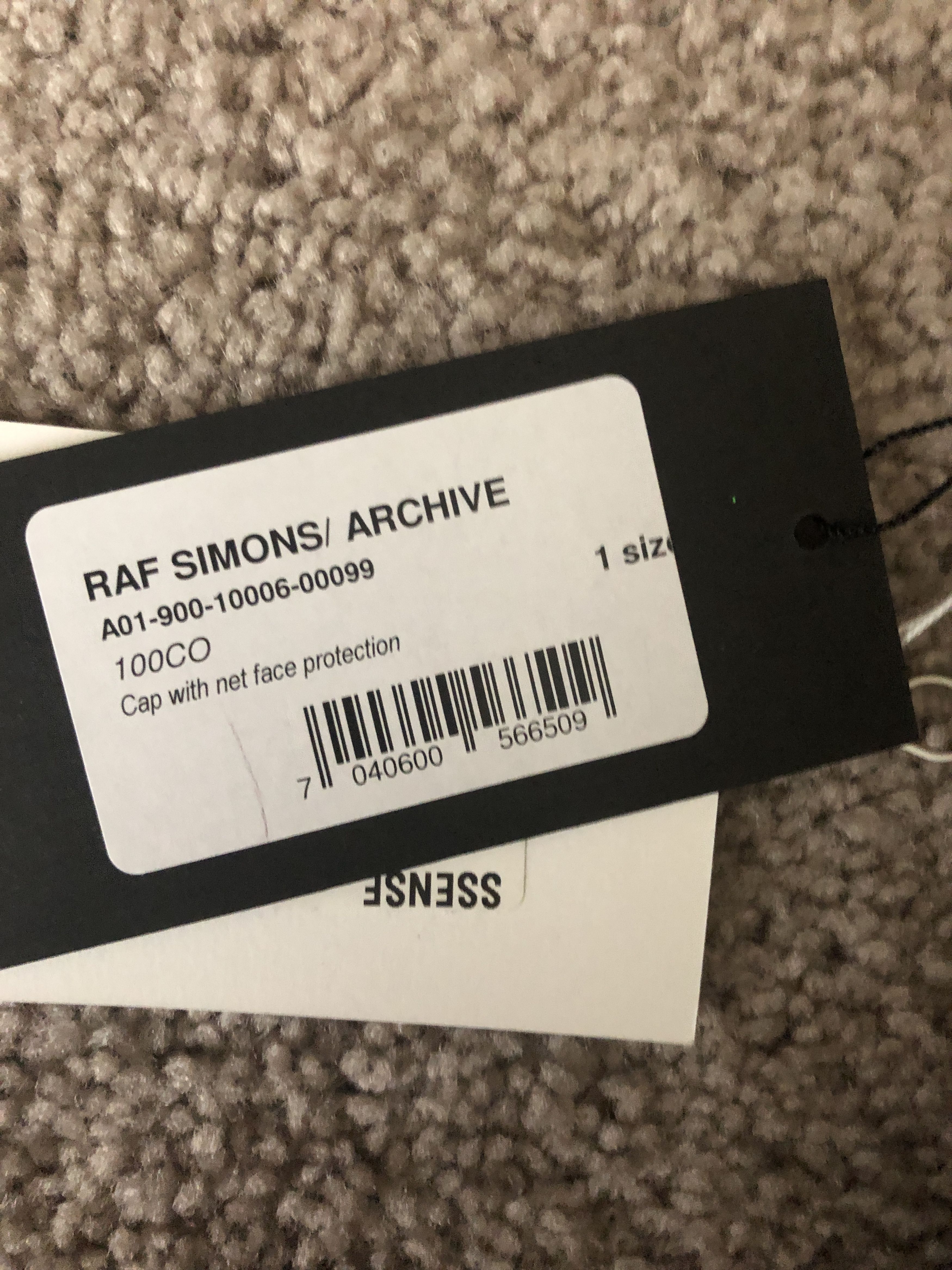 Raf Simons Raf Simons Redux Cap with net face protection Size ONE SIZE - 19 Thumbnail