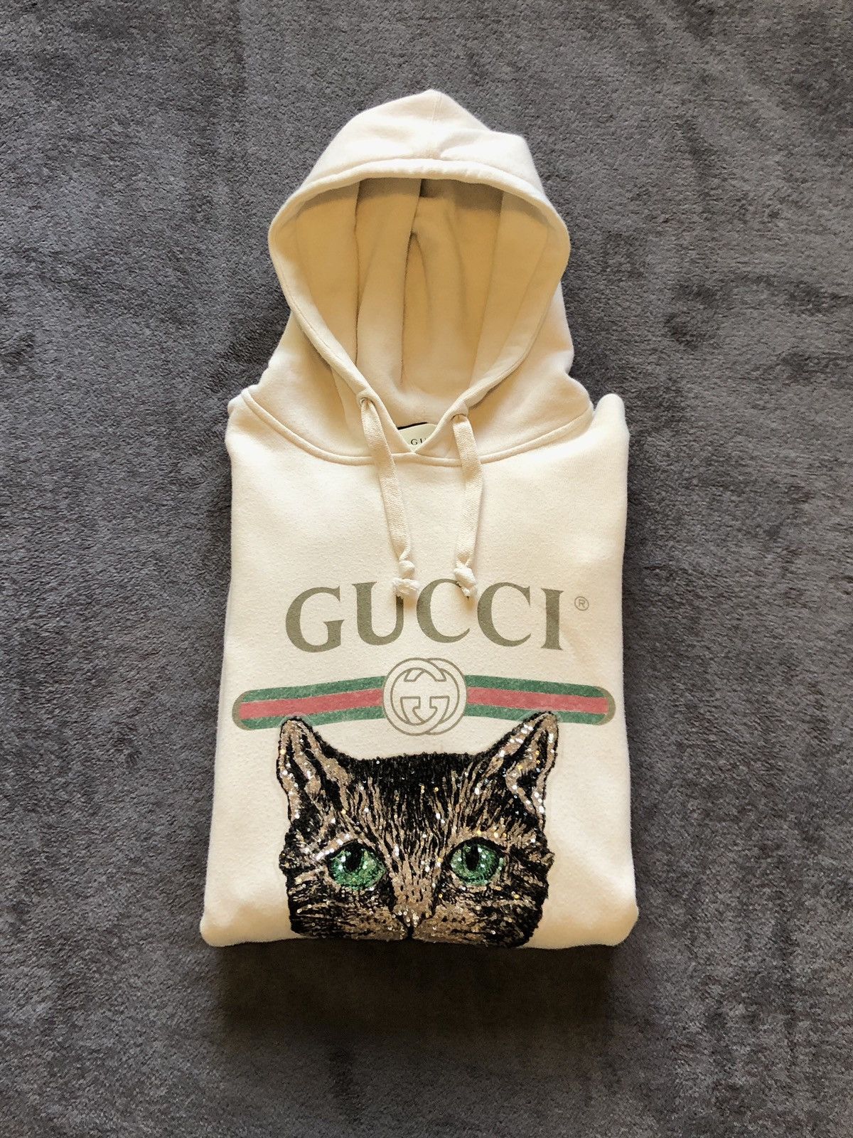 Gucci sequin outlet cat hoodie