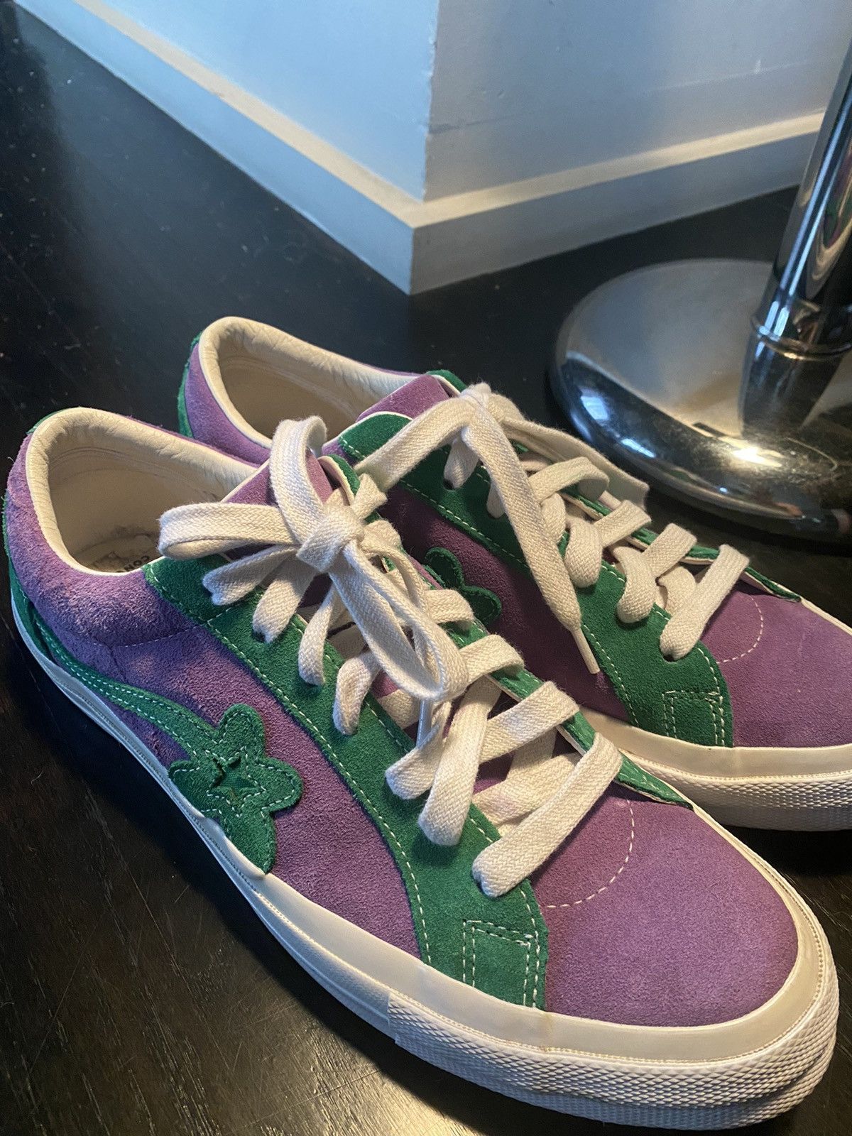 Converse Golf Wang Tyler The Creator Golf Le Fleur x One Star Ox Purple Heart 2018 Grailed
