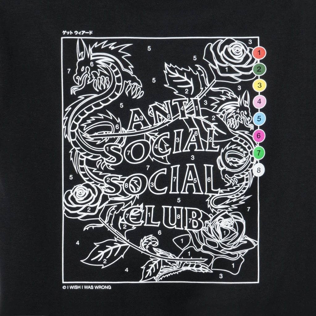 Anti Social Social Club DS ASSC Dragon Up To You Black Tee FTP KAWS BAPE KITH OOTD Size US XL / EU 56 / 4 - 3 Thumbnail