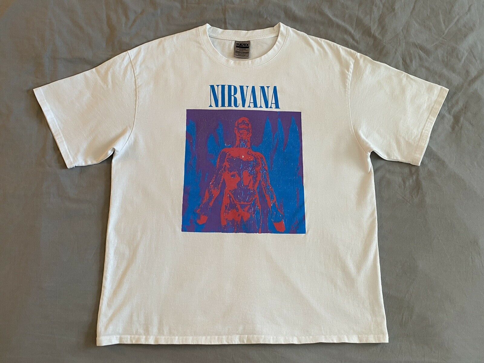 Band Tees Nirvana White Sliver Tee Shirt | Grailed