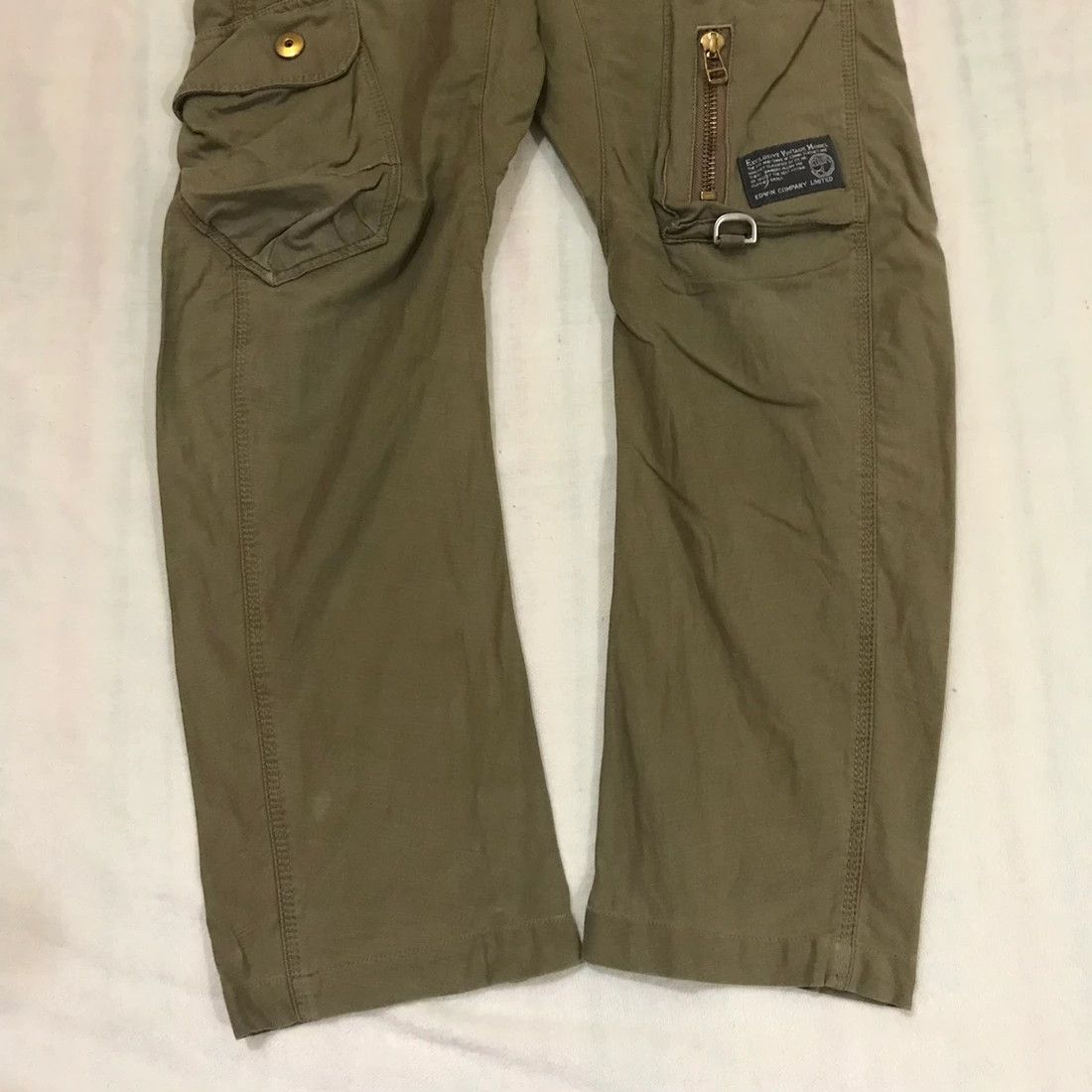 Edwin × Japanese Brand Edwin Cargo workwear vintage style Size US 33 - 3 Thumbnail