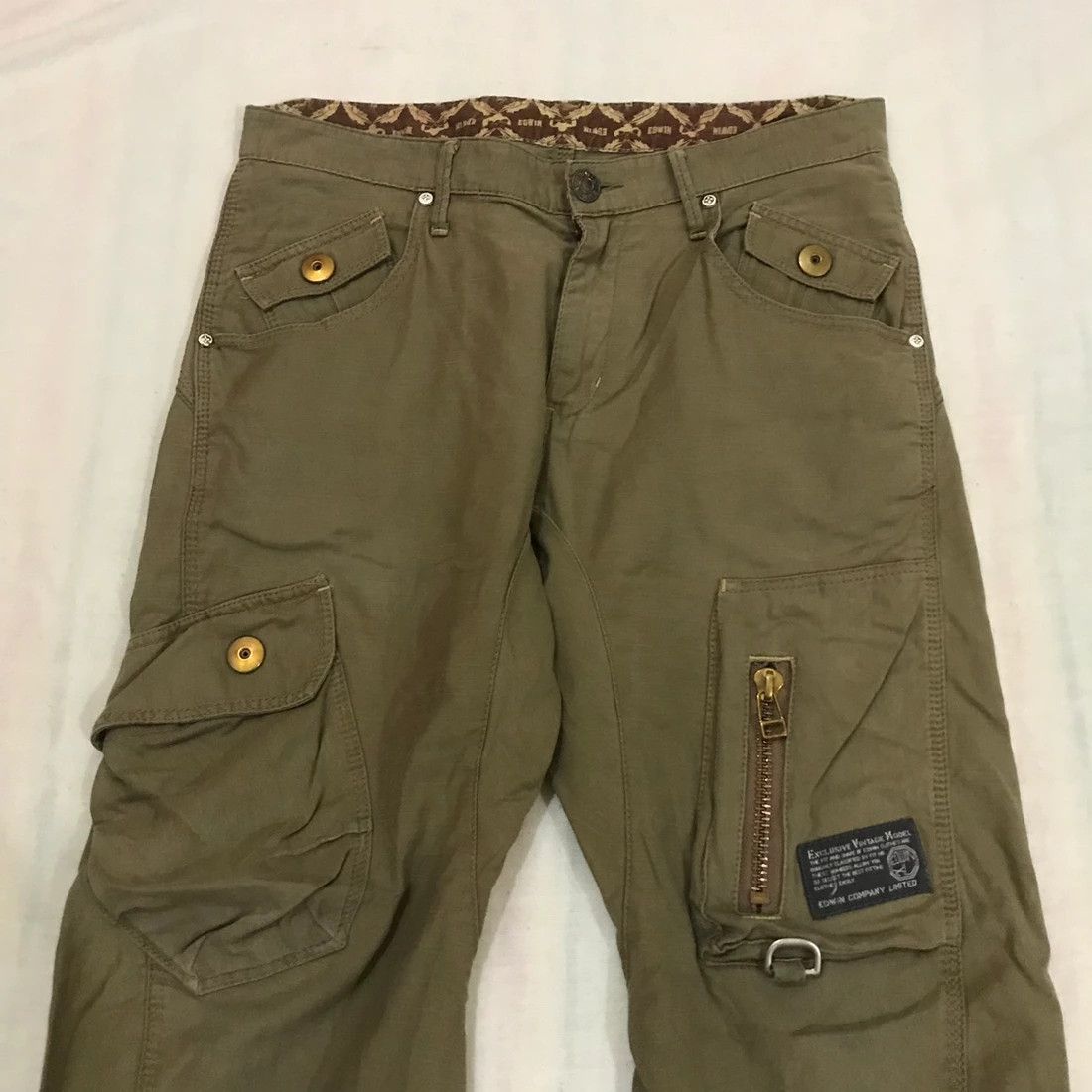 Edwin × Japanese Brand Edwin Cargo workwear vintage style Size US 33 - 4 Thumbnail