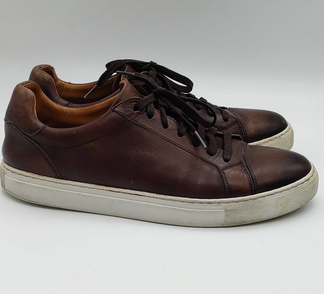 Magnanni Cuervo Brown Leather Sneakers Grailed
