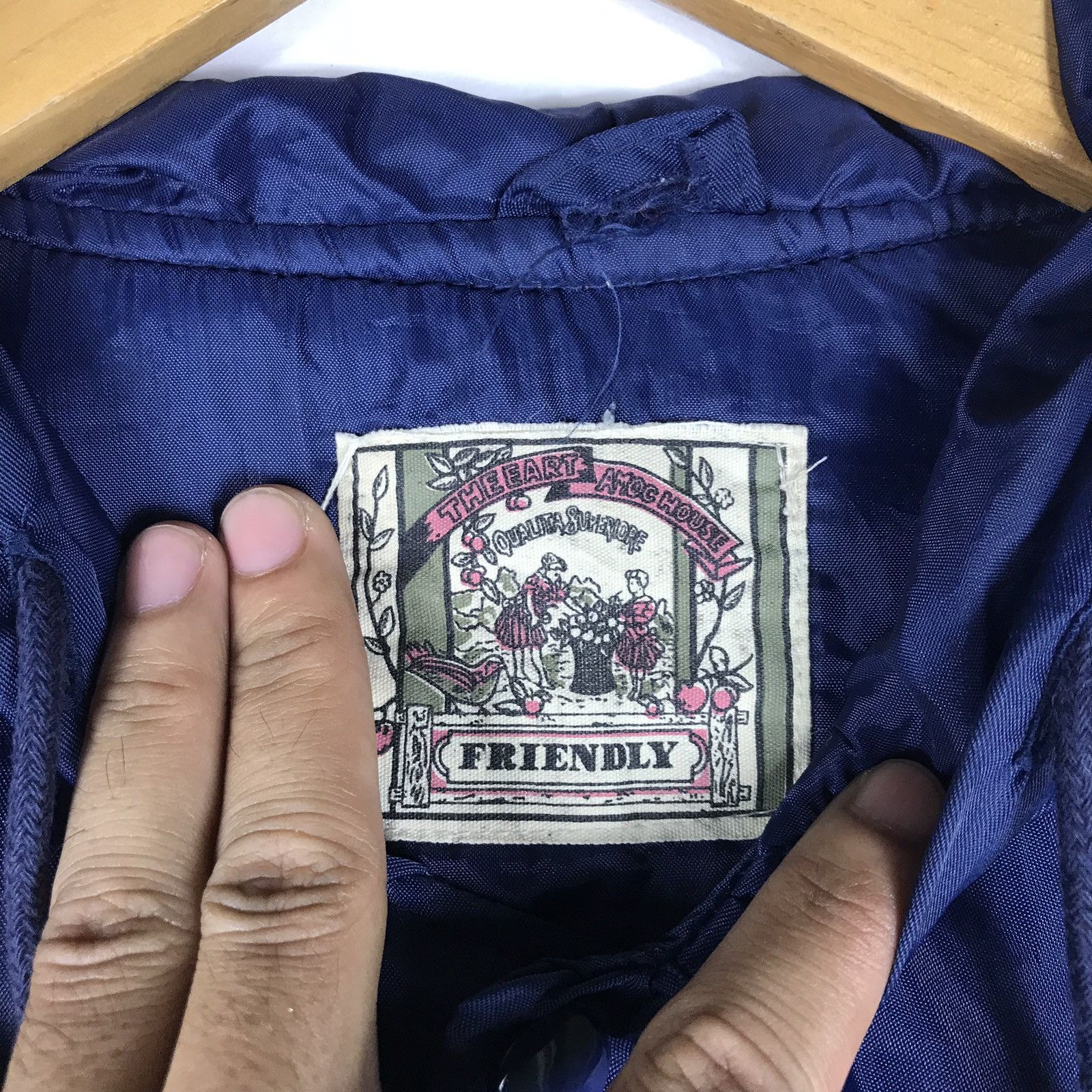 Vintage Varsity Hoodie Jacket Friendly Big Embroidered Logo LA Size US L / EU 52-54 / 3 - 4 Thumbnail