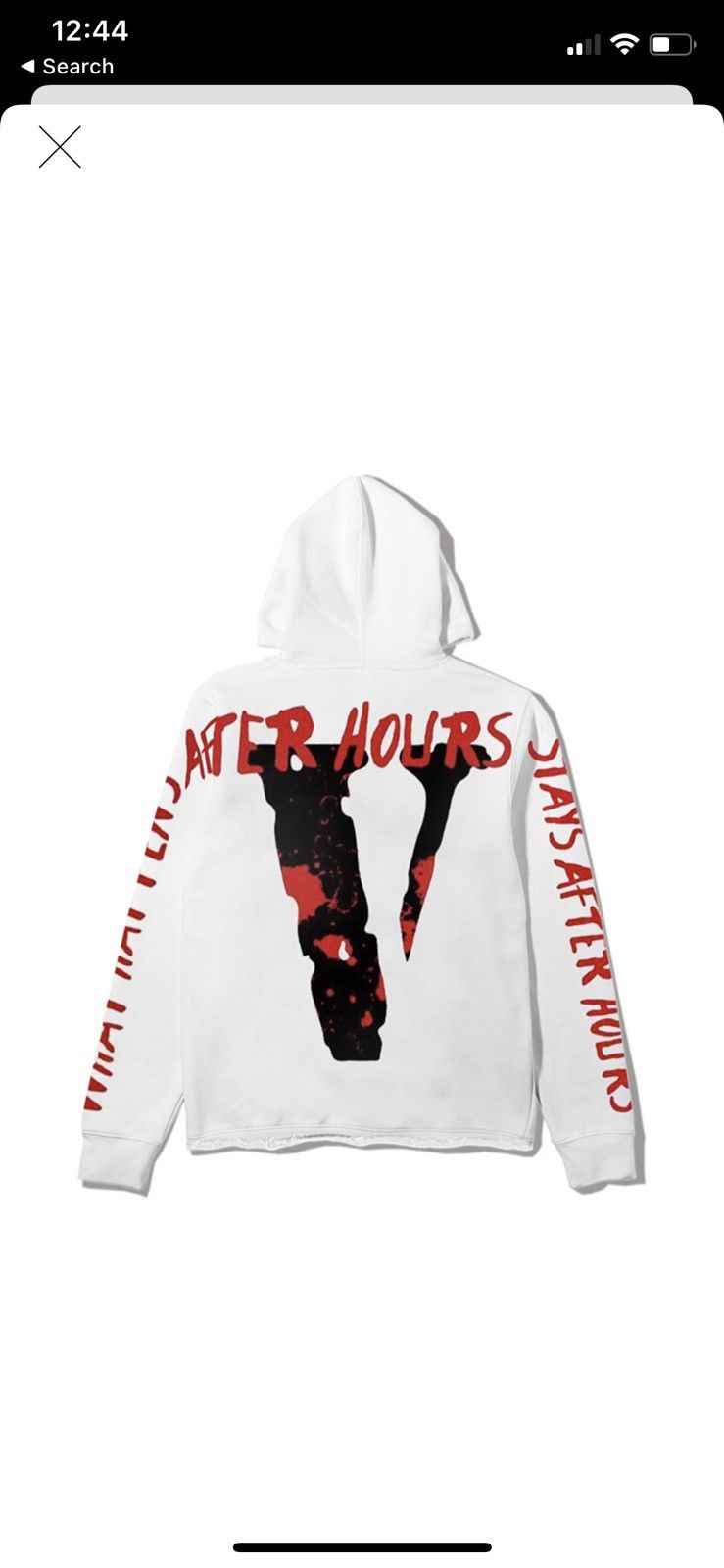 The weekend x vlone what happens orders after hours pullover hood