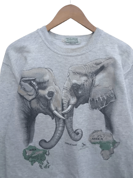 The Mountain Vintage 90s Vintage The Mountain Animal Elephant full print Size US S / EU 44-46 / 1 - 2 Thumbnail