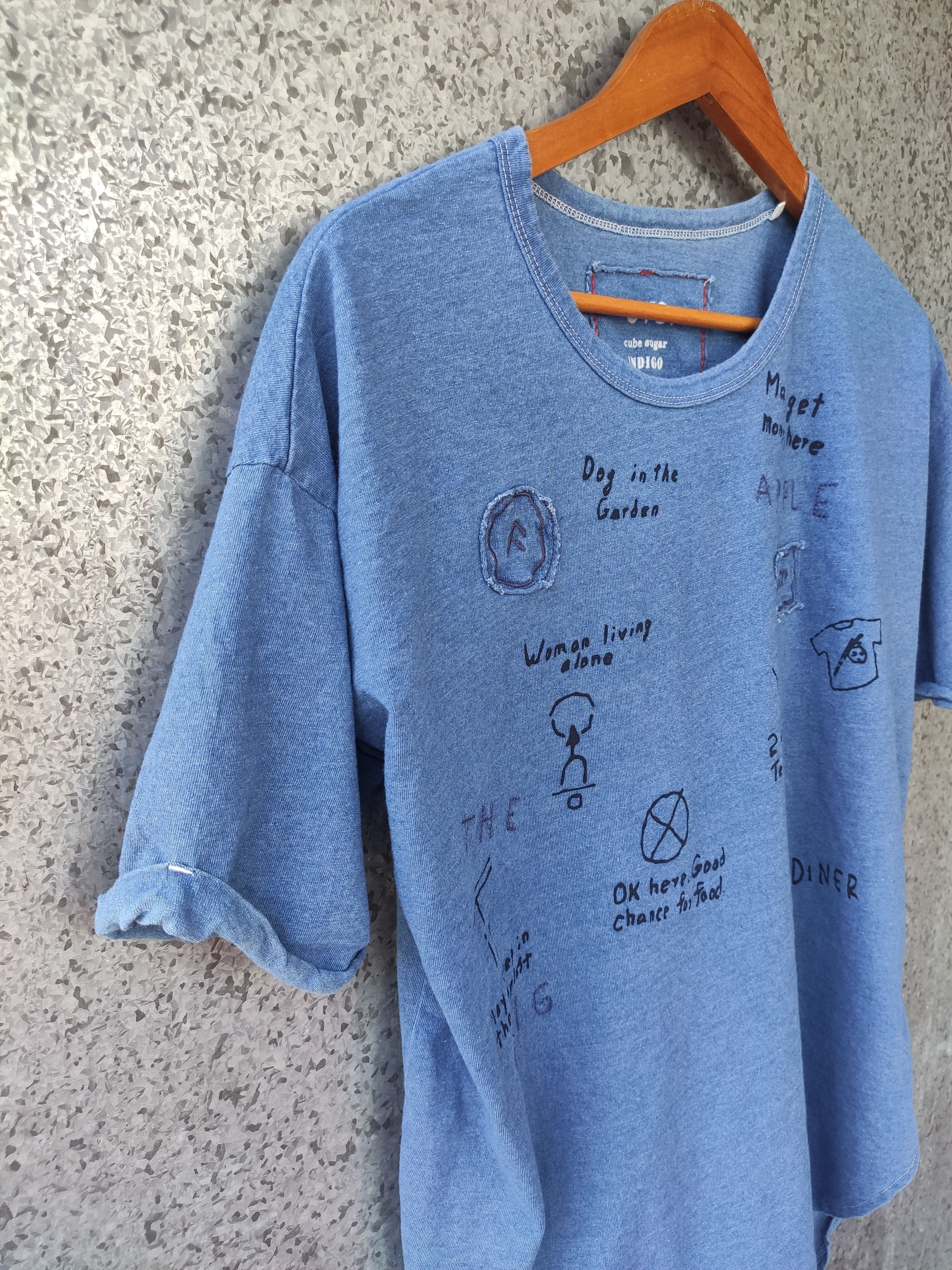 Blue Blue Japan Evo Cube Sugar Indigo t shirt blue Size US M / EU 48-50 / 2 - 3 Thumbnail