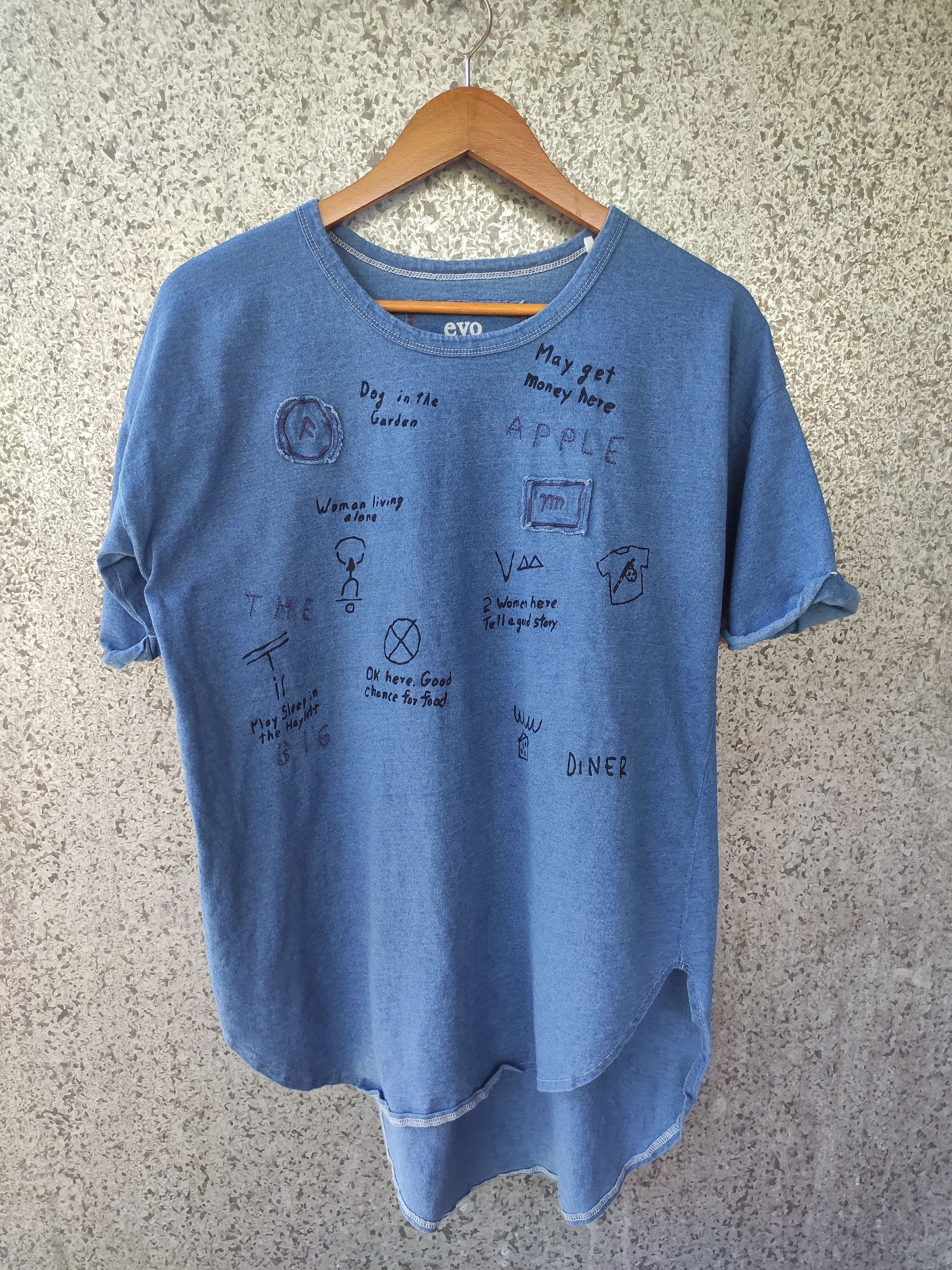 Blue Blue Japan Evo Cube Sugar Indigo t shirt blue Size US M / EU 48-50 / 2 - 1 Thumbnail
