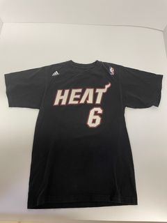 Adidas Miami Heat Home White LeBron James #6 Authentic Swingman Jersey  Small S