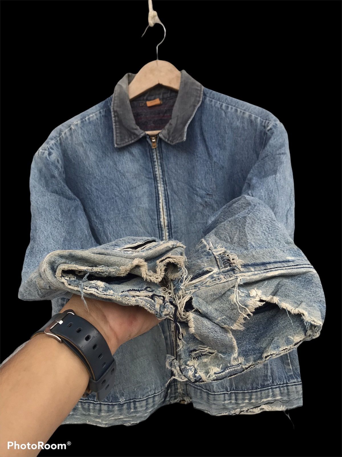 Vintage × Wrangler VINTAGE WRANGLER BIG BEN TALON ZIPPED MADE IN USA JACKET Size US L / EU 52-54 / 3 - 3 Thumbnail