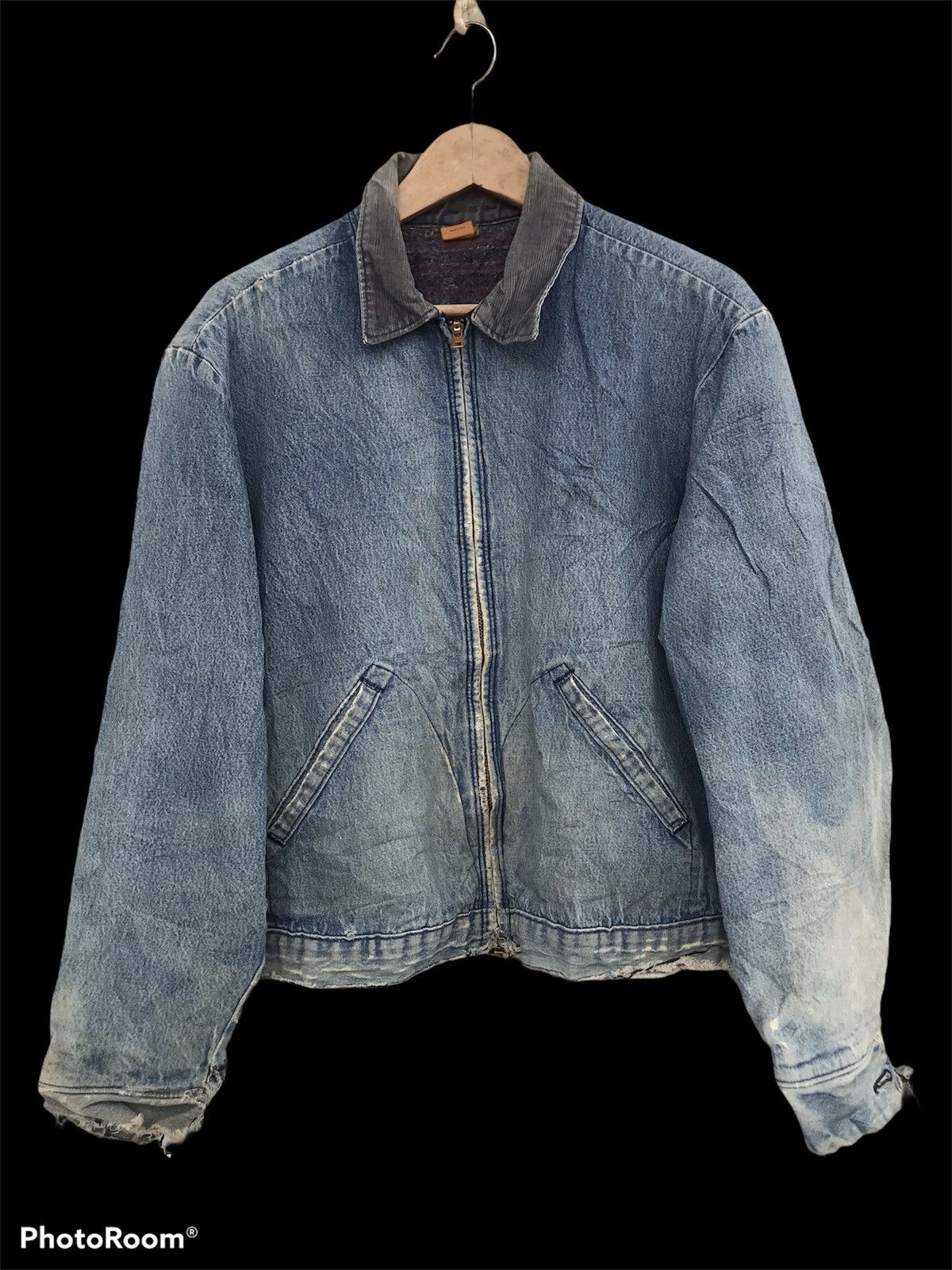 Vintage × Wrangler VINTAGE WRANGLER BIG BEN TALON ZIPPED MADE IN USA JACKET Size US L / EU 52-54 / 3 - 1 Thumbnail