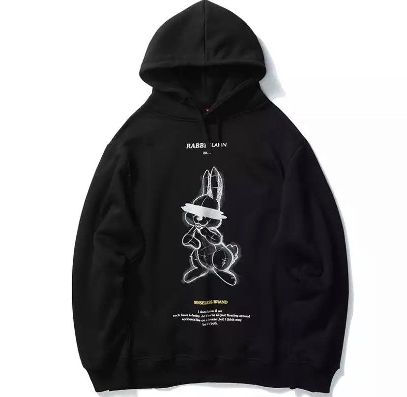 Vintage Rabbit print hoodie | Grailed
