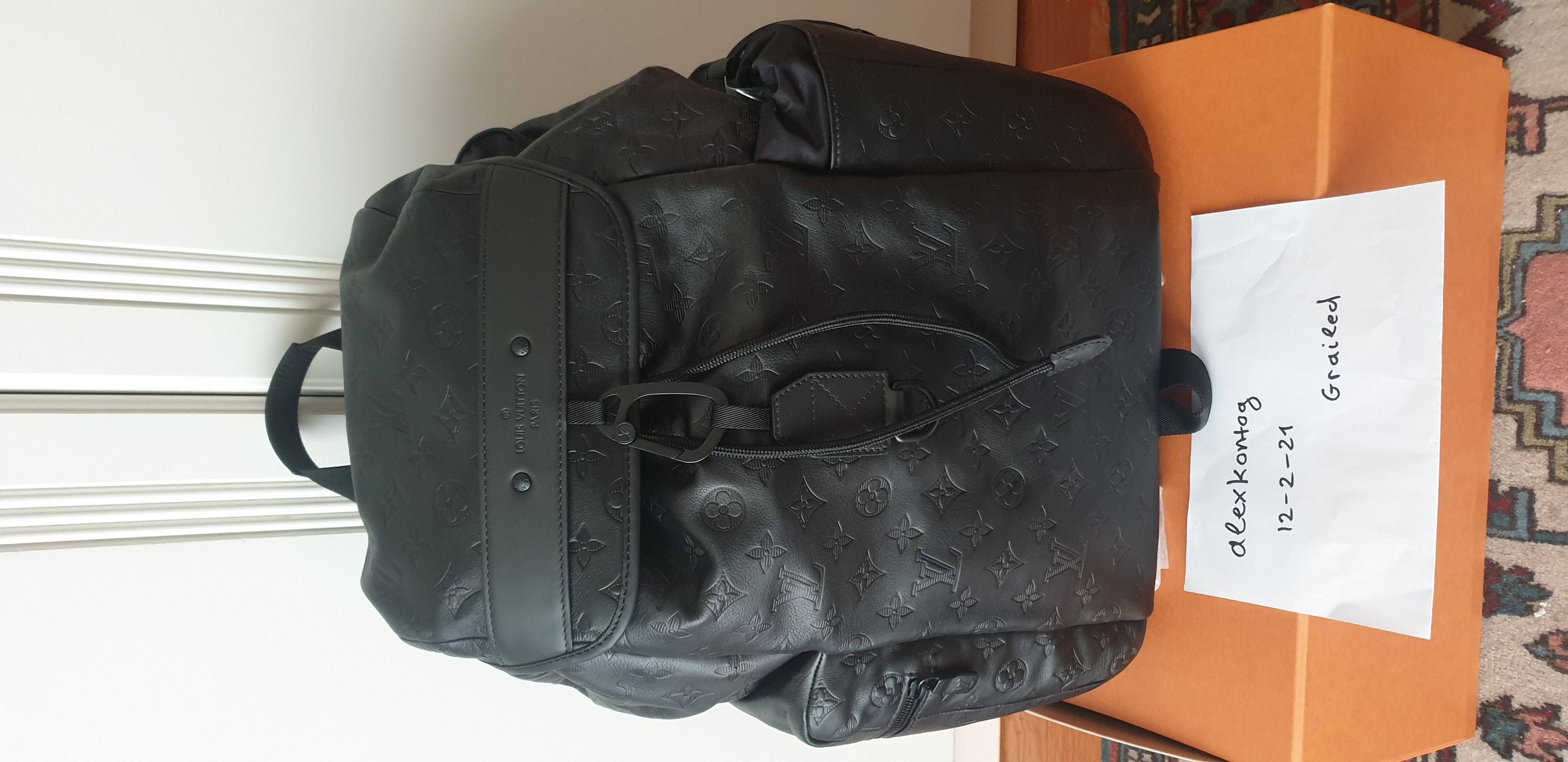 Louis Vuitton Louis Vuitton Discovery Backpack in shadow calf leather