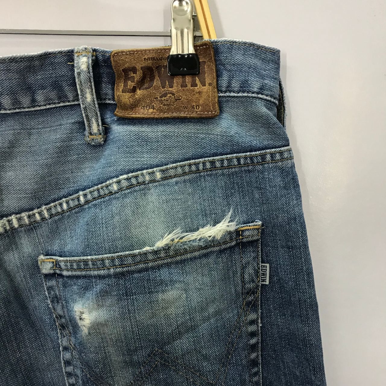 Japanese Brand 🔥Vintage Edwin Art Paints Design Denim Jeans Made in Japan Size US 40 / EU 56 - 8 Thumbnail