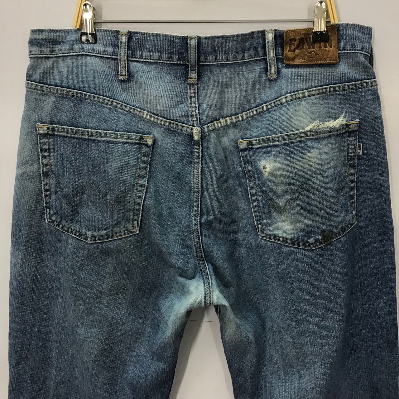 Japanese Brand 🔥Vintage Edwin Art Paints Design Denim Jeans Made in Japan Size US 40 / EU 56 - 7 Thumbnail