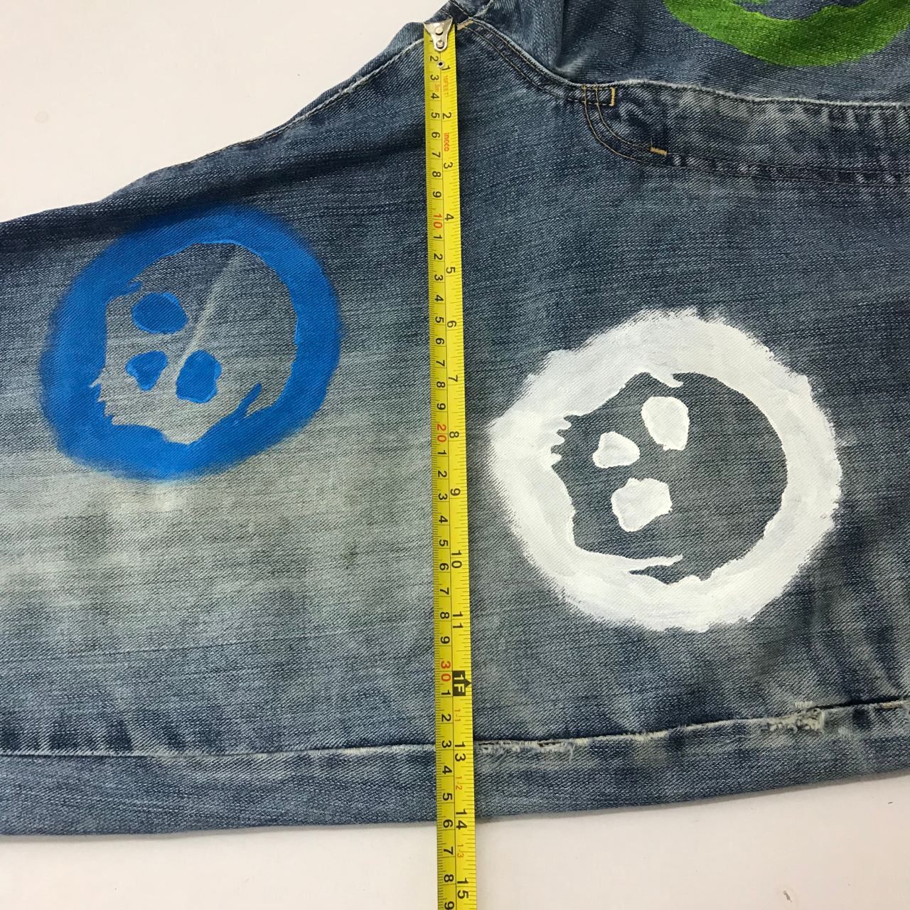 Japanese Brand 🔥Vintage Edwin Art Paints Design Denim Jeans Made in Japan Size US 40 / EU 56 - 11 Thumbnail