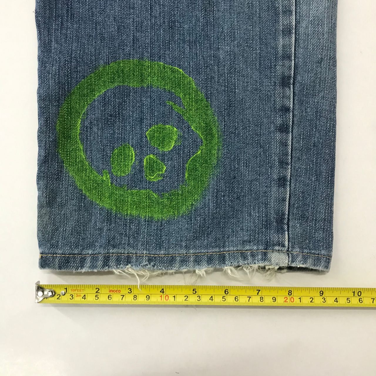 Japanese Brand 🔥Vintage Edwin Art Paints Design Denim Jeans Made in Japan Size US 40 / EU 56 - 12 Thumbnail