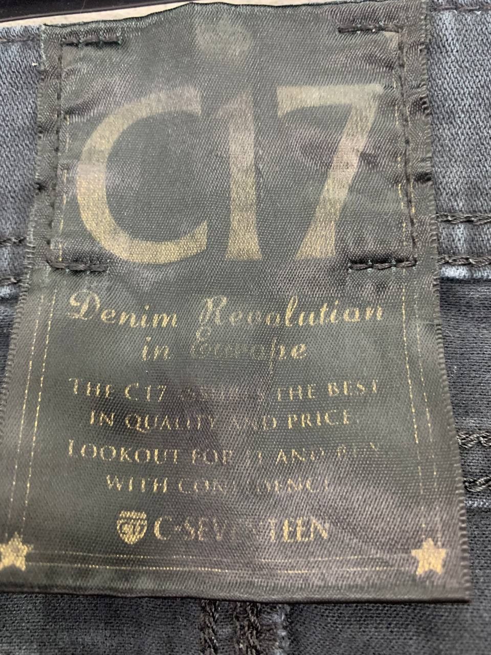 Japanese Brand Casual Pants Denim C17 (C SEVENTEEN) Streetwear Pants Black Size US 30 / EU 46 - 6 Thumbnail