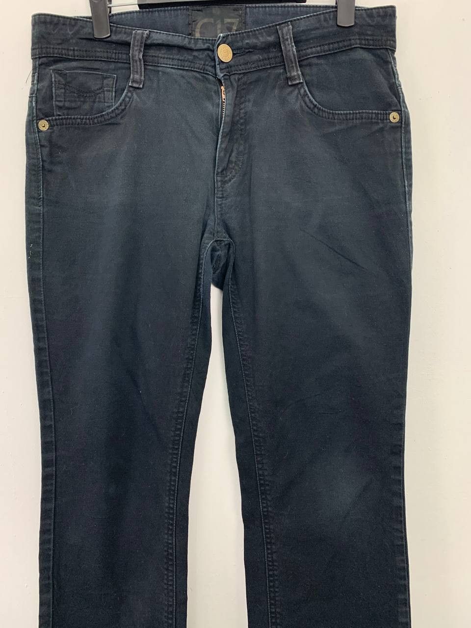 Japanese Brand Casual Pants Denim C17 (C SEVENTEEN) Streetwear Pants Black Size US 30 / EU 46 - 2 Thumbnail