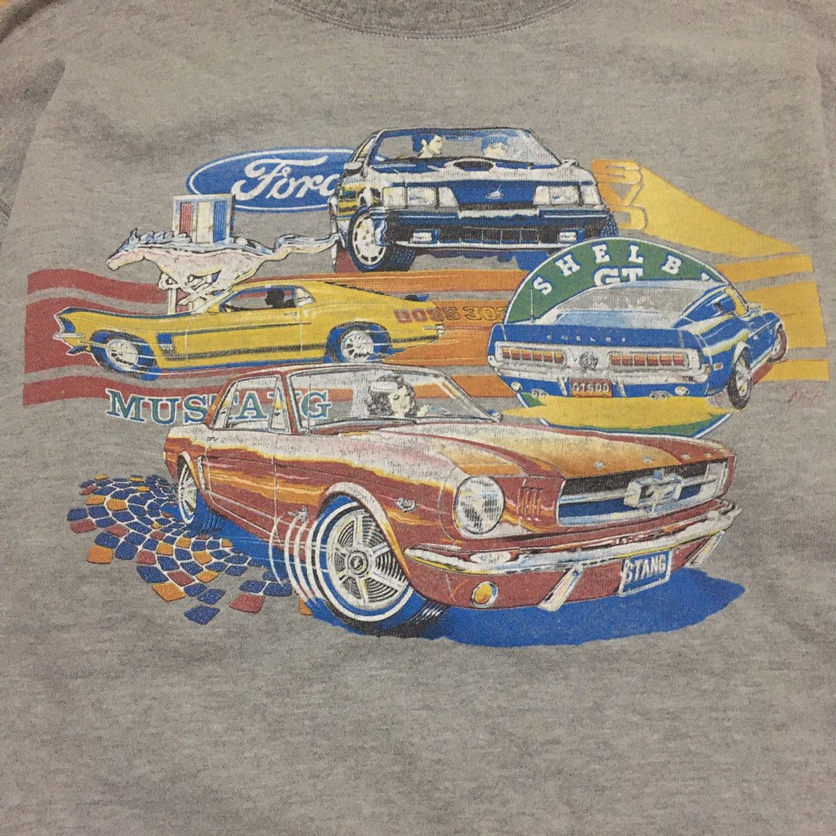 Ford Vintage Ford Mustang Racing Car Sweatshirt Crewneck Size US L / EU 52-54 / 3 - 2 Thumbnail