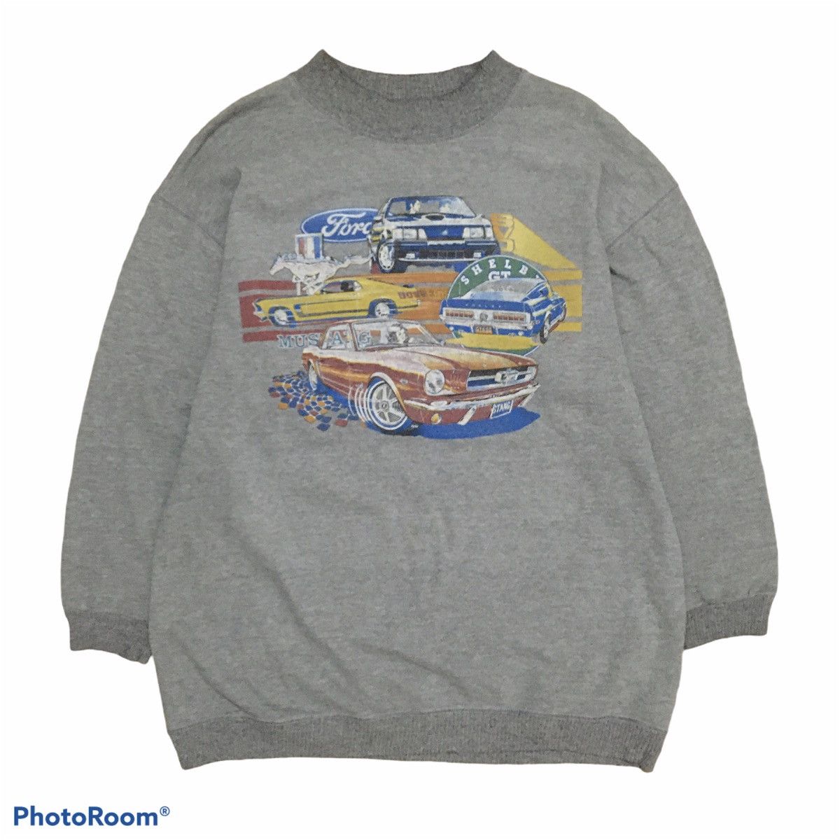 Ford Vintage Ford Mustang Racing Car Sweatshirt Crewneck Size US L / EU 52-54 / 3 - 1 Thumbnail