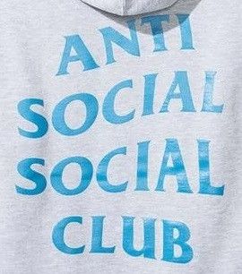 Anti Social Social Club DS ASSC Blue Logo Myself Grey Hoodie in hand Supreme Bape Size US L / EU 52-54 / 3 - 3 Thumbnail
