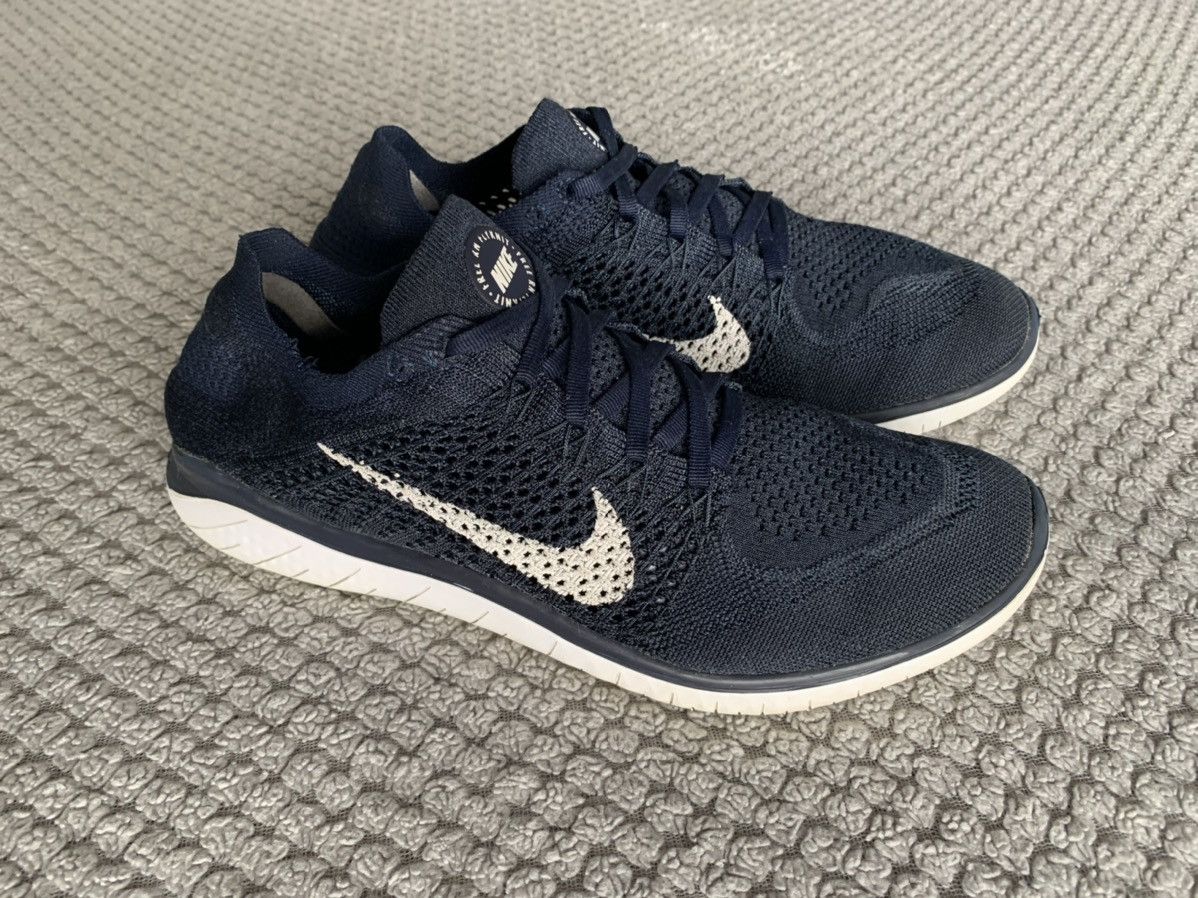 Nike Nike Free Run Flyknit 2018 College Navy Running Shoes 10 Grailed
