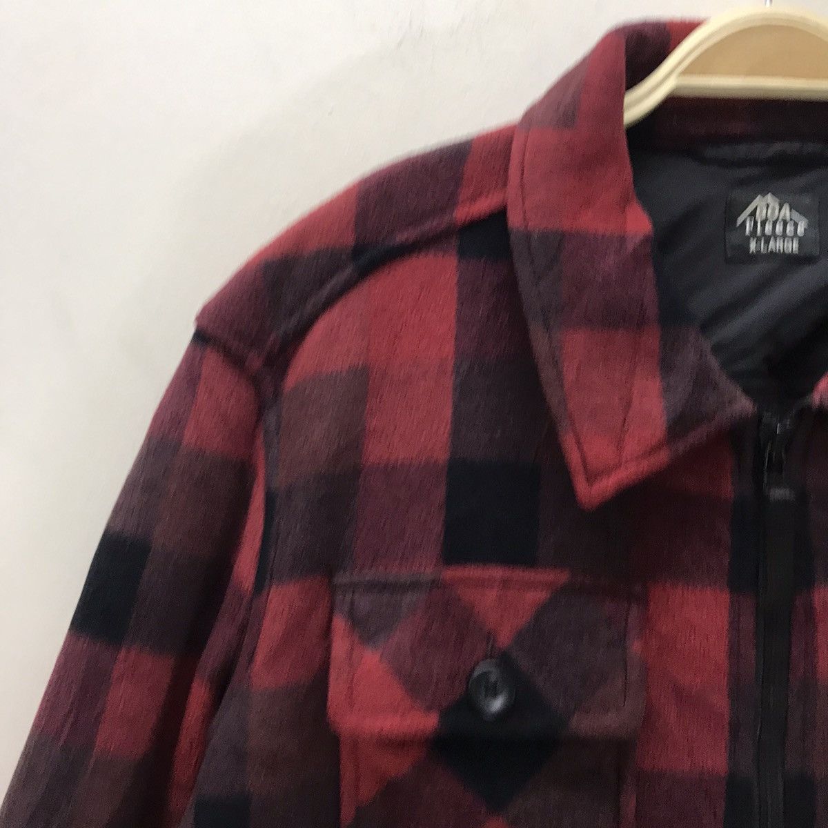 Japanese Brand Boa Fleece Flannel Jacket Zip up Size US XL / EU 56 / 4 - 3 Thumbnail