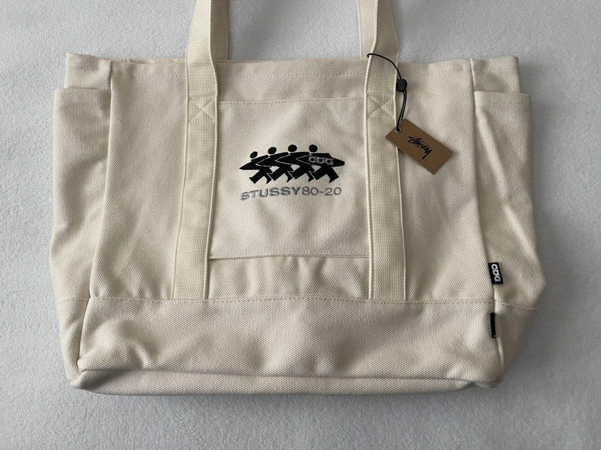 CDG × STUSSY トートバッグ 納得できる割引 - バッグ