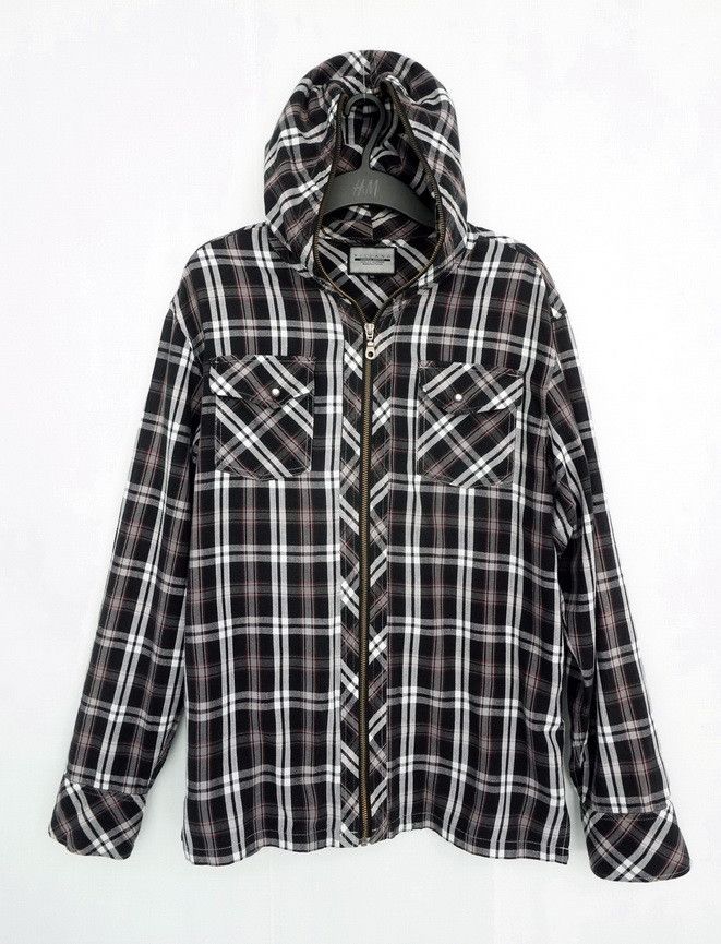 Japanese Brand VILLAND Full Zipper Hoodie Tartan T-Shirt Size US M / EU 48-50 / 2 - 1 Thumbnail