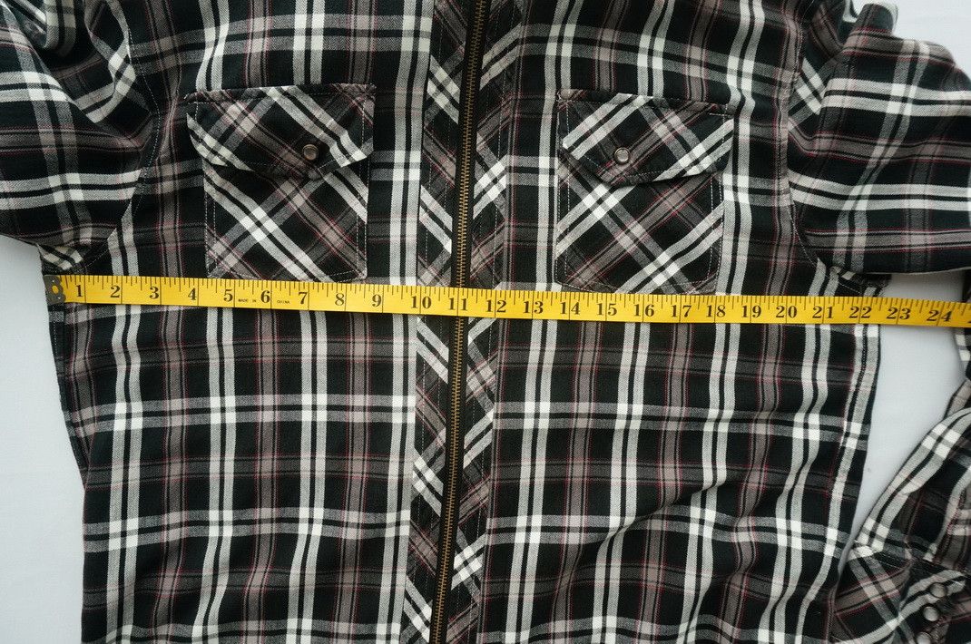 Japanese Brand VILLAND Full Zipper Hoodie Tartan T-Shirt Size US M / EU 48-50 / 2 - 11 Thumbnail