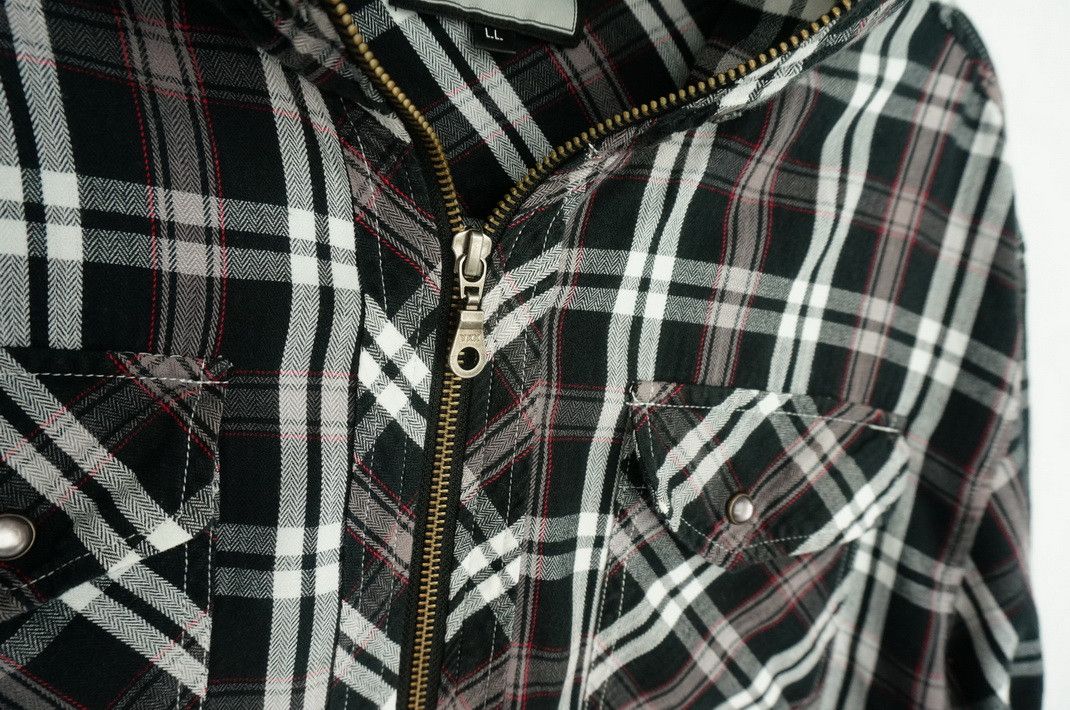 Japanese Brand VILLAND Full Zipper Hoodie Tartan T-Shirt Size US M / EU 48-50 / 2 - 8 Thumbnail