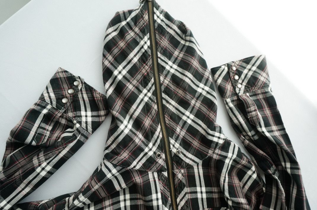 Japanese Brand VILLAND Full Zipper Hoodie Tartan T-Shirt Size US M / EU 48-50 / 2 - 12 Thumbnail