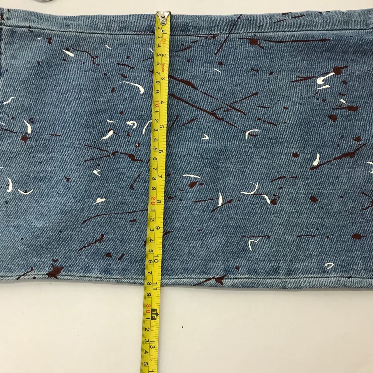 Designer 🔥 Vintage Art Design Paints Buggy Denim Jeans Size 25" / US 0 / IT 36 - 10 Thumbnail