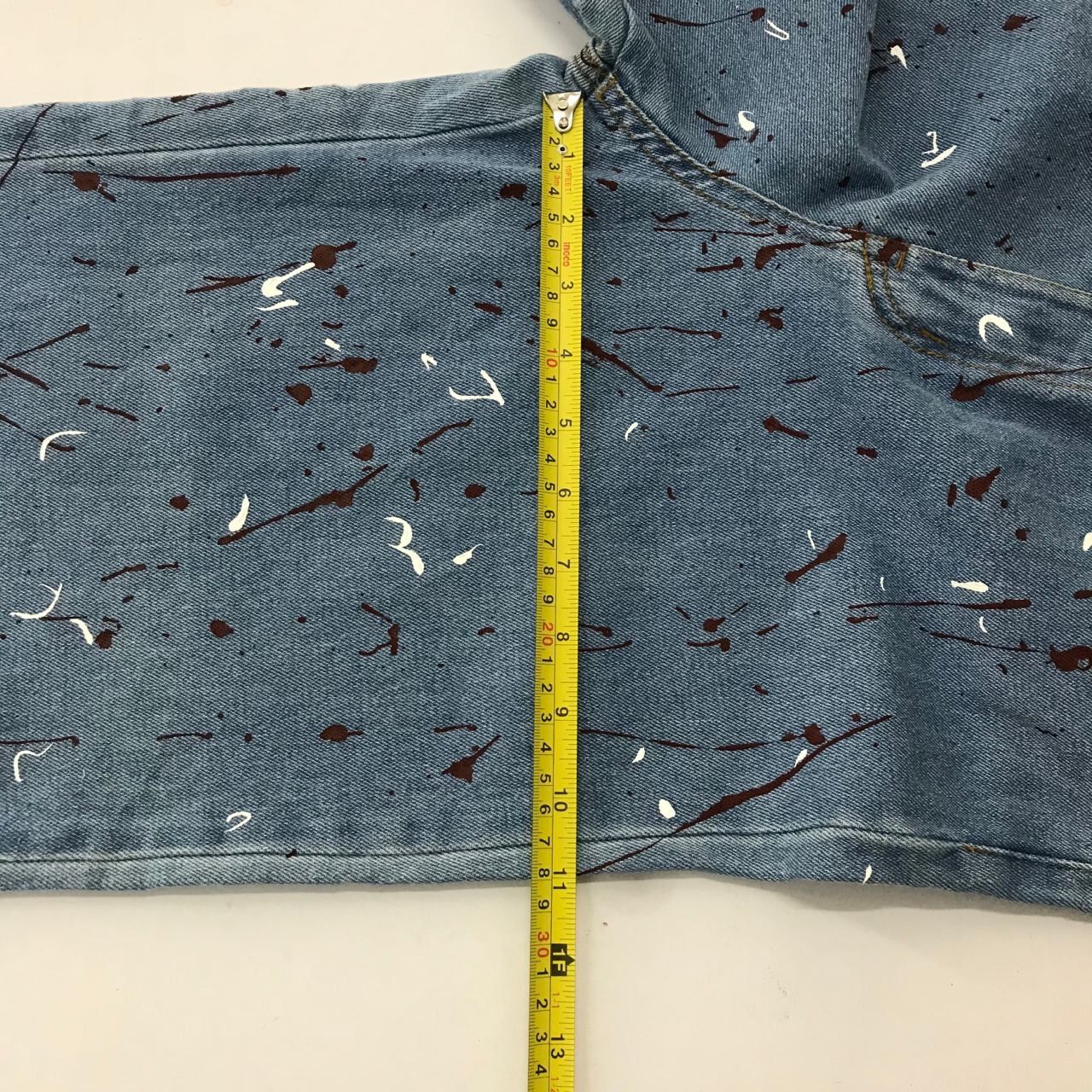 Designer 🔥 Vintage Art Design Paints Buggy Denim Jeans Size 25" / US 0 / IT 36 - 9 Thumbnail