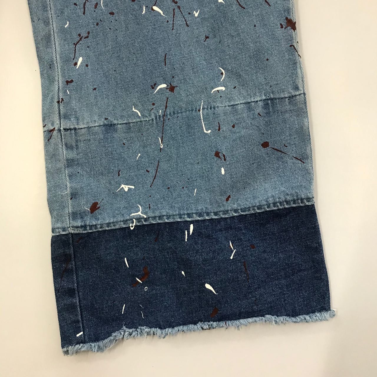 Designer 🔥 Vintage Art Design Paints Buggy Denim Jeans Size 25" / US 0 / IT 36 - 4 Thumbnail