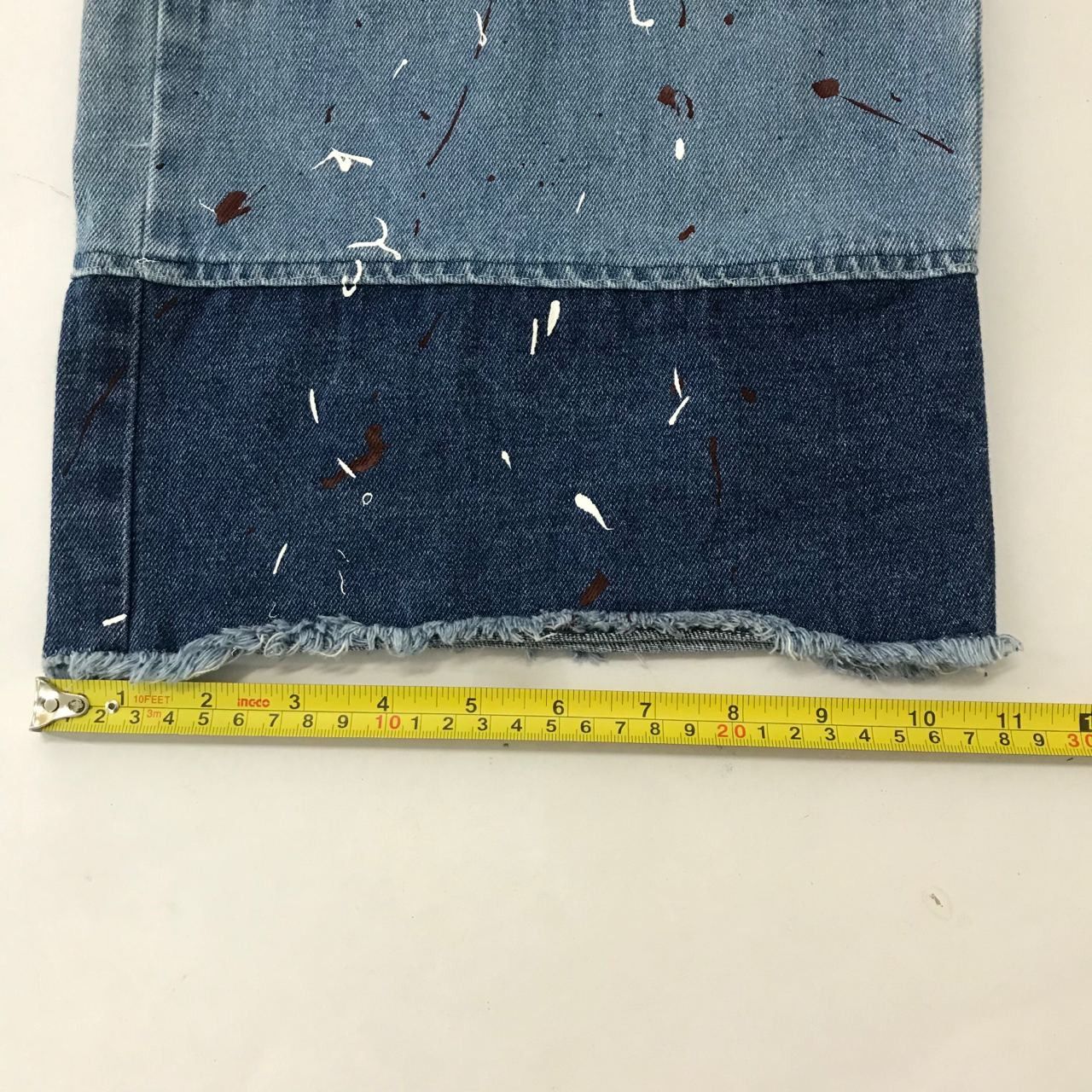 Designer 🔥 Vintage Art Design Paints Buggy Denim Jeans Size 25" / US 0 / IT 36 - 11 Thumbnail