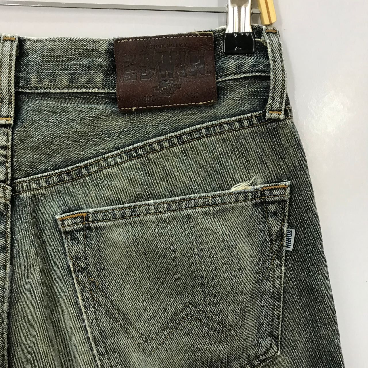 Edwin 🔥Vintage Edwin Art design Paints Denim Jeans Made in Japan Size US 31 - 7 Thumbnail