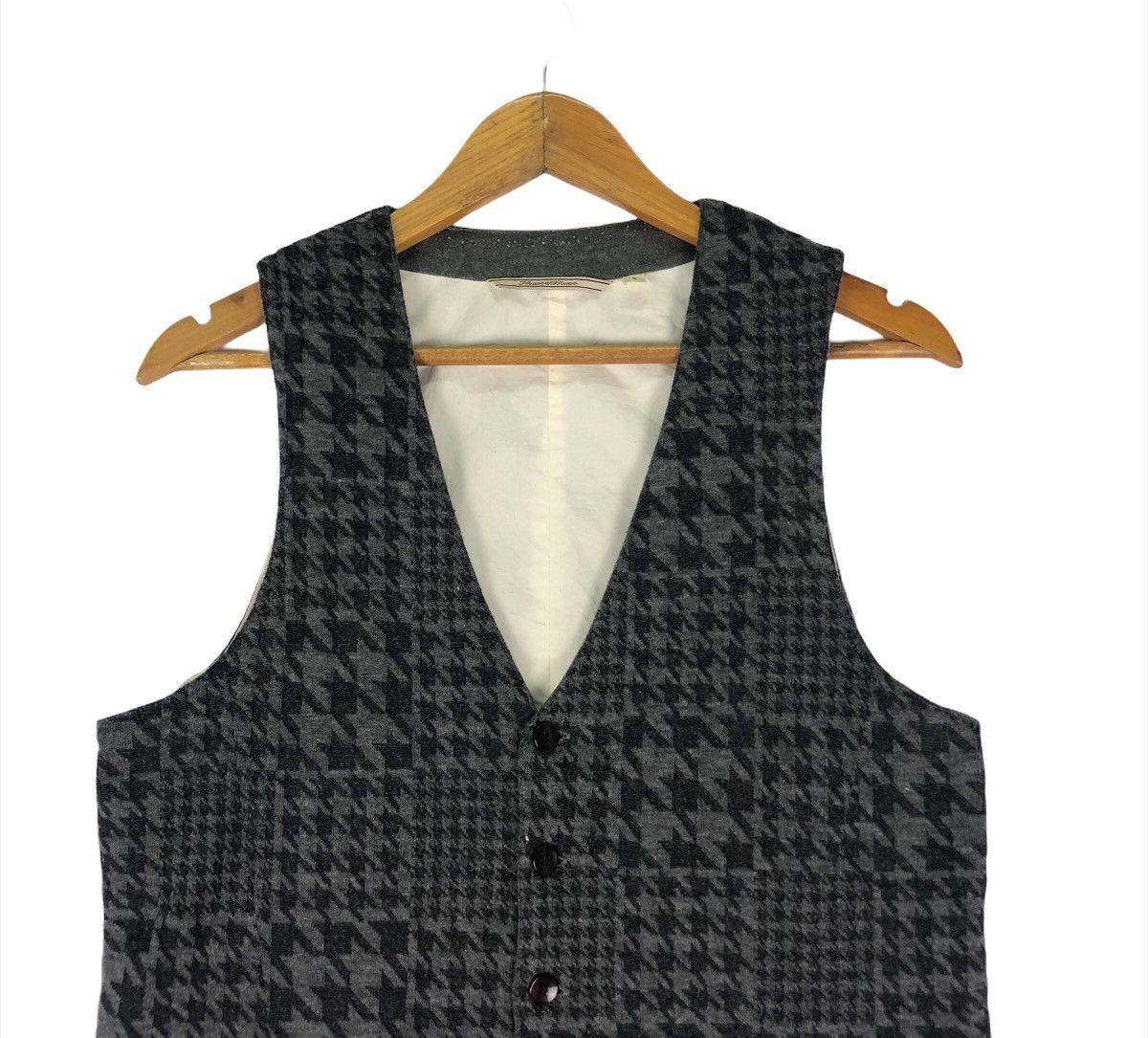 Blue Blue Japan ❄️BLUE BLUE Japan Vest Plaids Checked Size 42R - 2 Thumbnail
