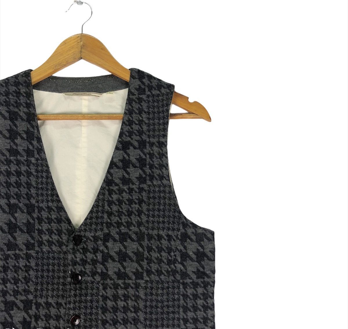 Blue Blue Japan ❄️BLUE BLUE Japan Vest Plaids Checked Size 42R - 3 Thumbnail