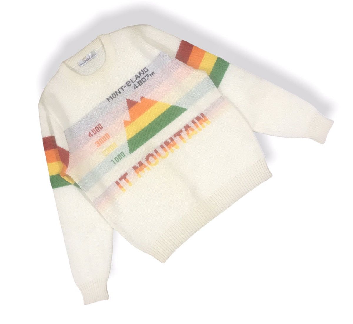 Vintage Vintage Itariyard SKI Mont Blanc Rainbow Knitwear Size US S / EU 44-46 / 1 - 4 Thumbnail