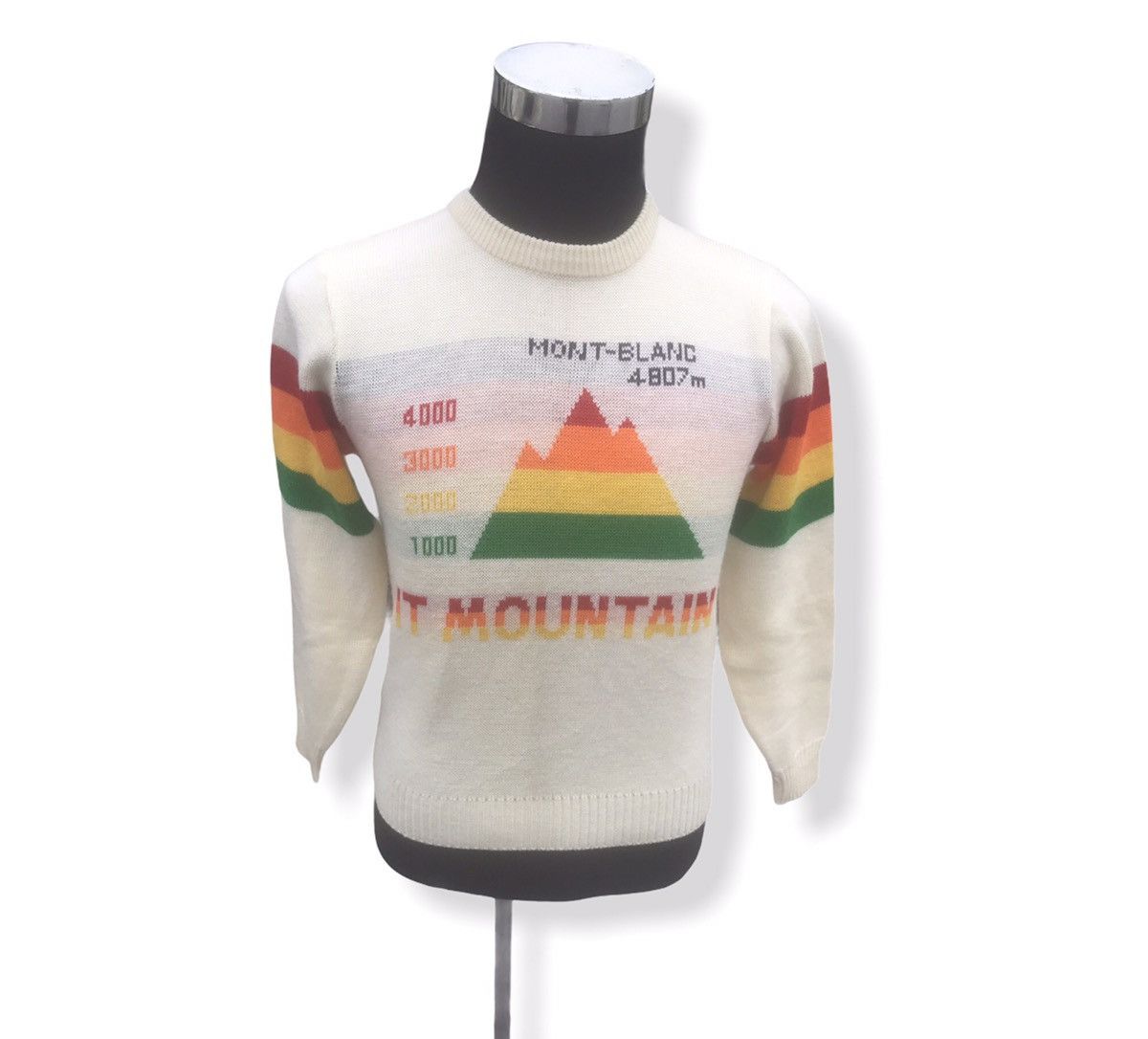 Vintage Vintage Itariyard SKI Mont Blanc Rainbow Knitwear Size US S / EU 44-46 / 1 - 7 Thumbnail
